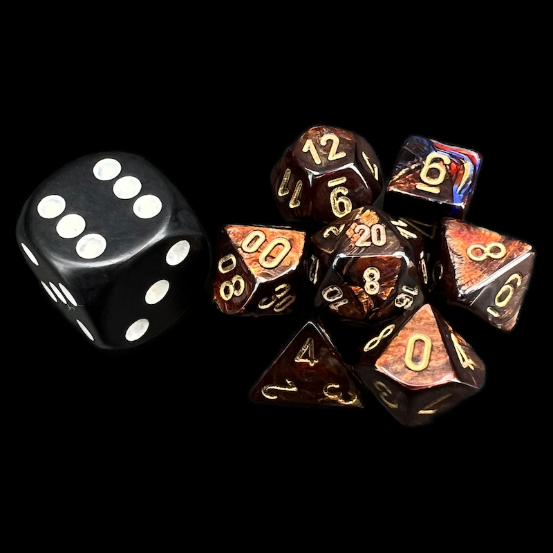 Chessex Borealis 27977 - Bloc De 36 Dés à 6 Faces - 12 Mm - Violet Luminaire Et Blanc - Idéal Jeux De Société