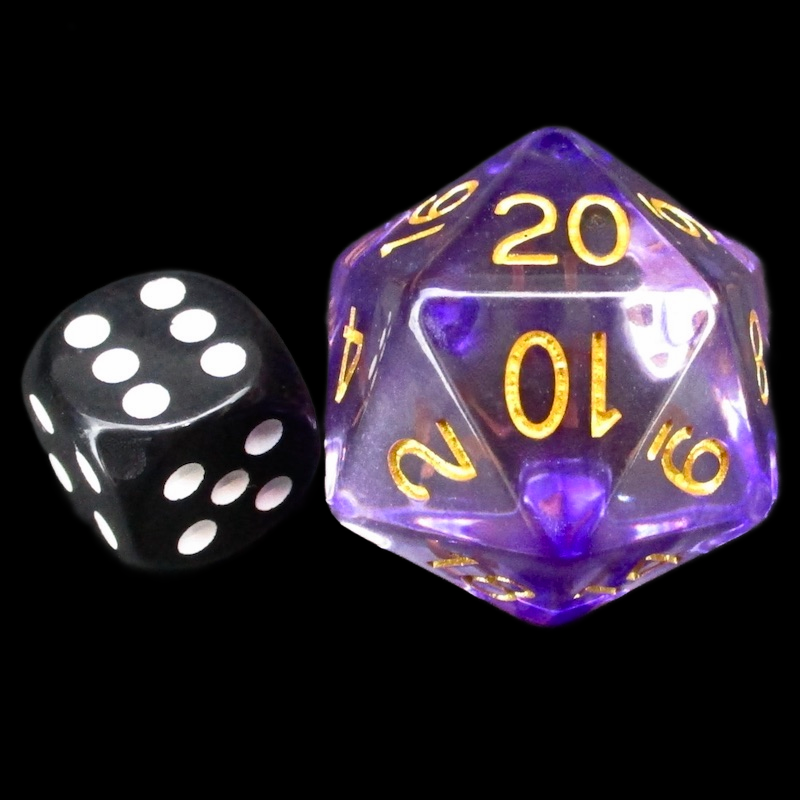 Role 4 Initiative Diffusion Majesty JUMBO XL Balanced D20 Dice – The ...