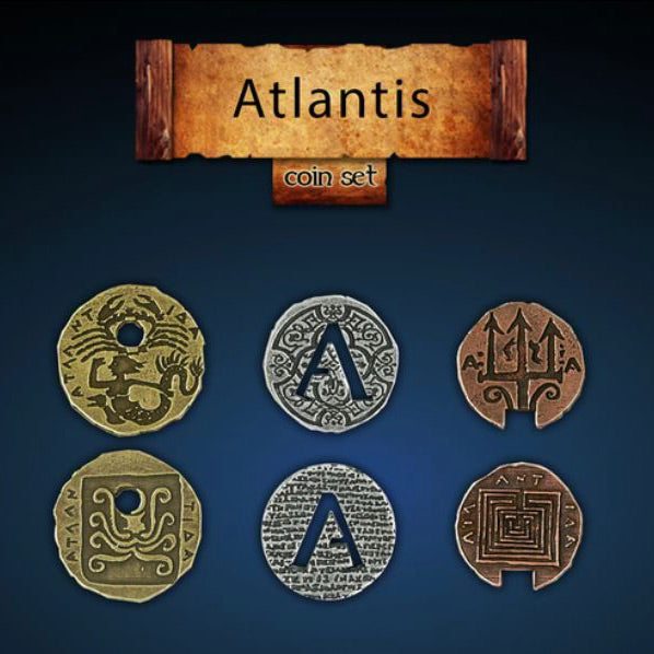 Atlantis Legendary Metal Coins