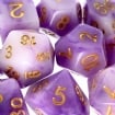 TDSO Jade Purple & Gold Dice
