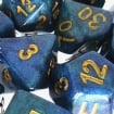 TDSO Galaxy Shimmer Blue & Green Dice