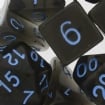 Role 4 Initiative Translucent Smoke Black & Blue Dice