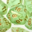 TDSO Iridescent Glitter Green Dice