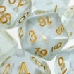 TDSO Iridescent Glitter Blue Dice