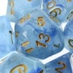 TDSO Glitter Transparent Blue Dice