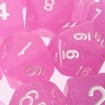 TDSO Translucent Glitter Baby Pink Dice