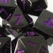 TDSO Metal Black Nickel & Purple Mini Dice