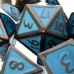TDSO Metal Script Black Nickel & Blue Dice