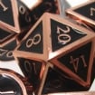 TDSO Metal Script Copper & Black Dice