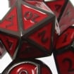 TDSO Metal Script Black Nickel & Red Dice