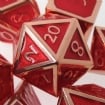 TDSO Metal Script Copper & Red Dice