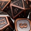 TDSO Metal Fire Forge Mini Antique Copper Dice