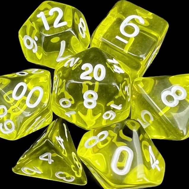 TDSO Bright Gem Citrine Dice