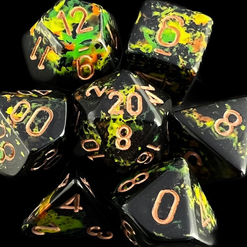 Chessex Brush Deep Forest Dice