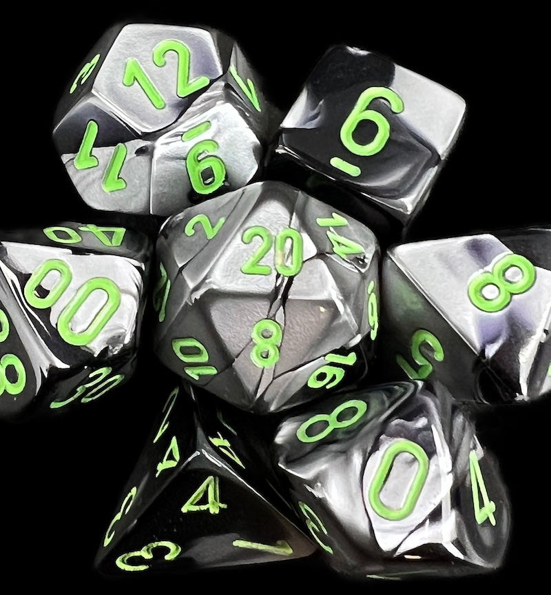 Chessex Gemini Black & Grey Dice