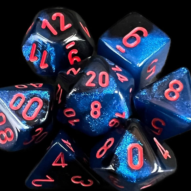 Chessex Gemini Black & Starlight Dice