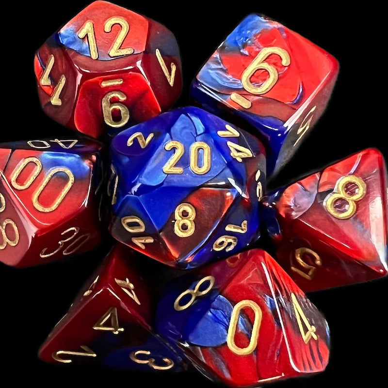 Chessex Gemini Blue & Red Dice