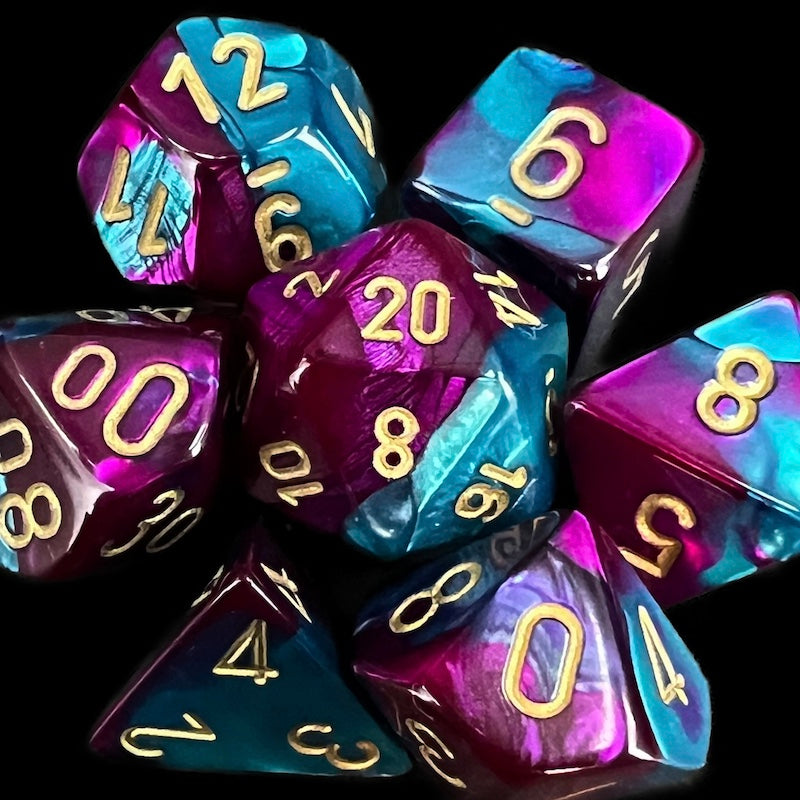 Chessex Gemini Purple & Teal Dice