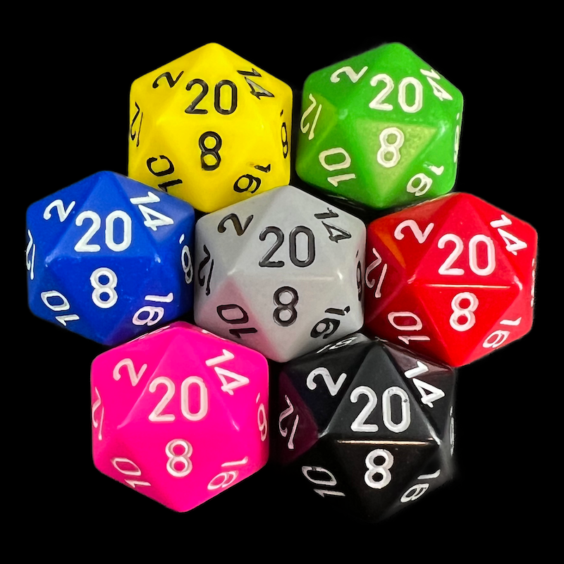 Chessex Opaque Dice
