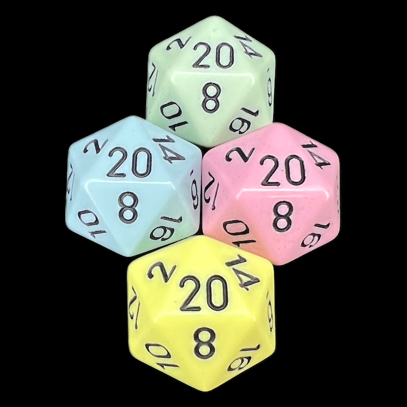 Chessex Opaque Pastel Dice