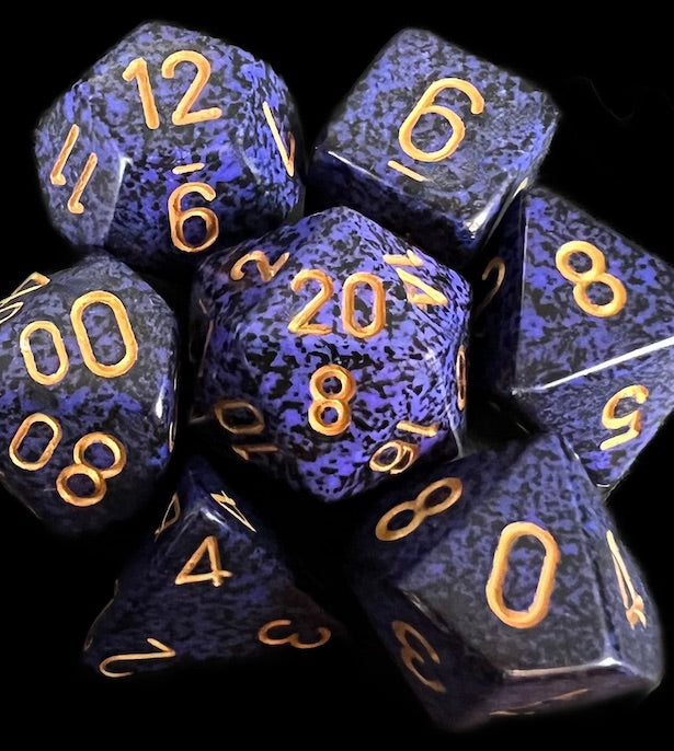 Chessex Speckled Golden Cobalt Dice