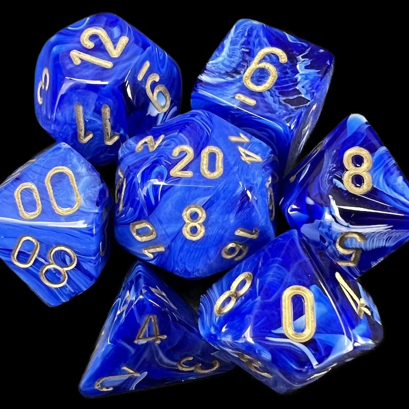 Chessex Vortex Blue Dice