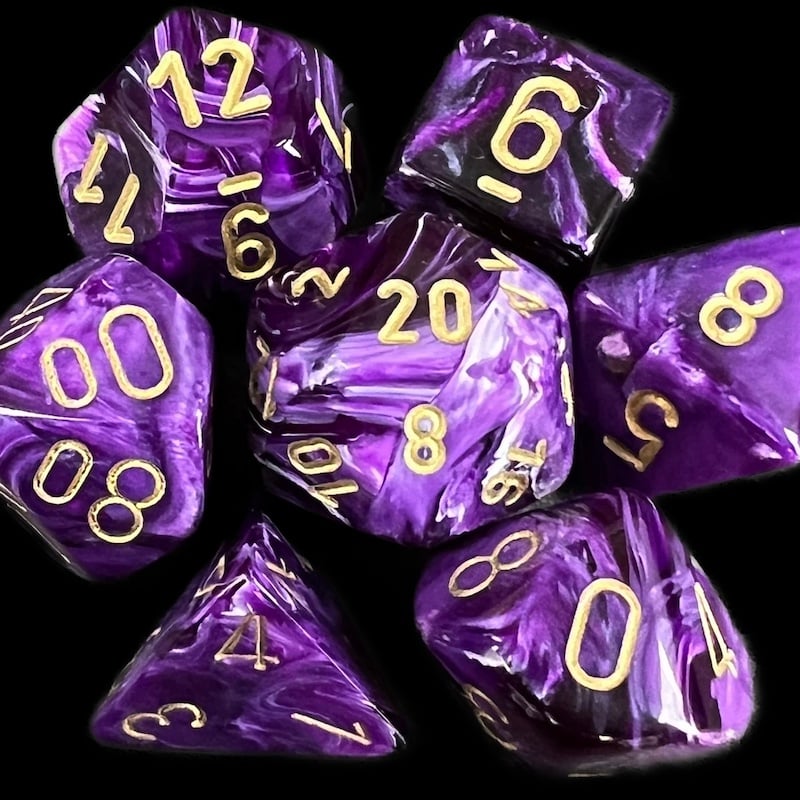 Chessex Vortex Purple Dice