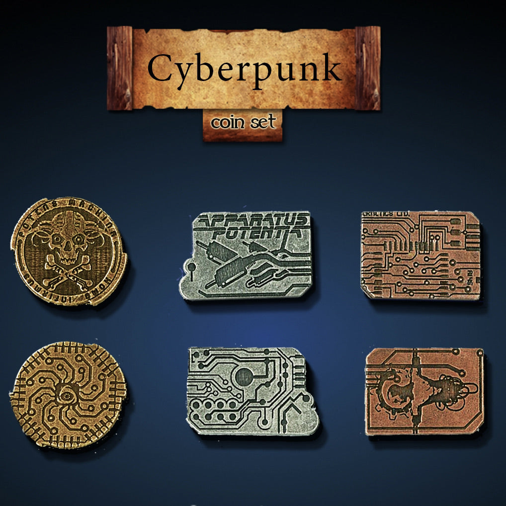 Cyberpunk Legendary Metal Coins