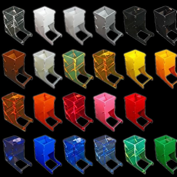 Coloured Dice Towers