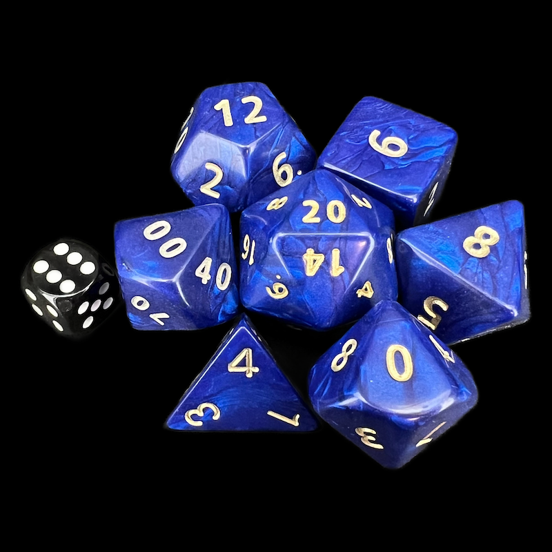 D&G Interferenz Blue Jumbo Dice