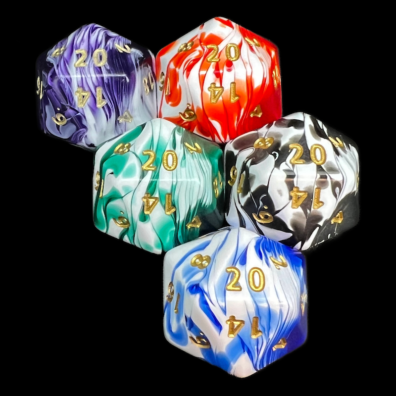 D&G Marble Jumbo Dice