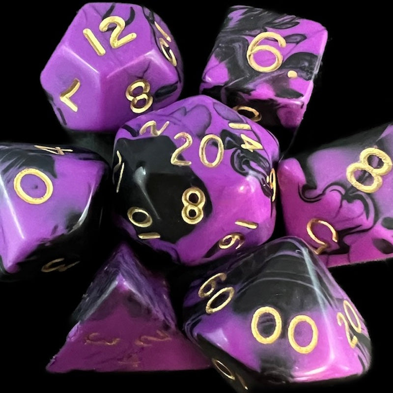 D&G Oblivion Purple & Black Dice