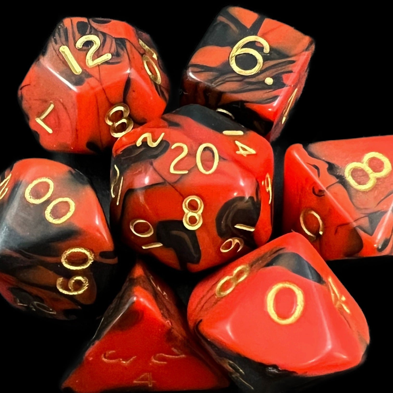 D&G Oblivion Red & Black Dice