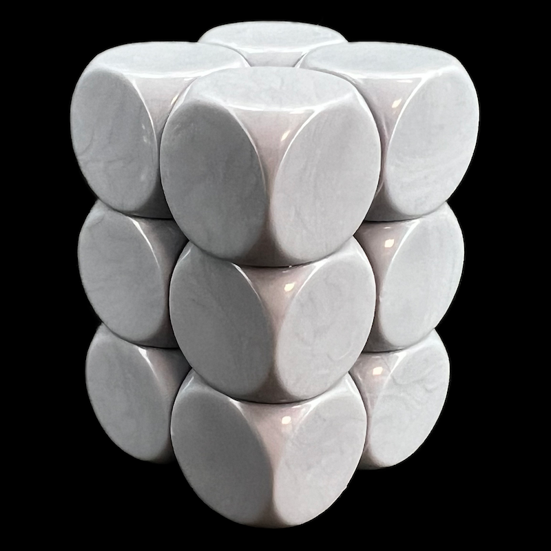 D&G Blank White Dice