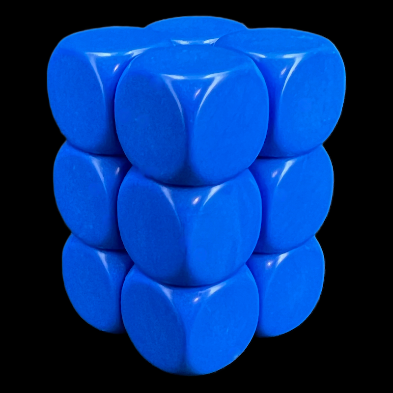 D&G Blank Blue Dice
