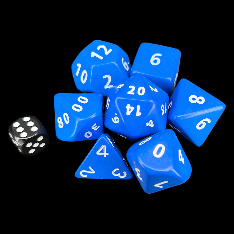 D&G Opaque Blue Jumbo Dice