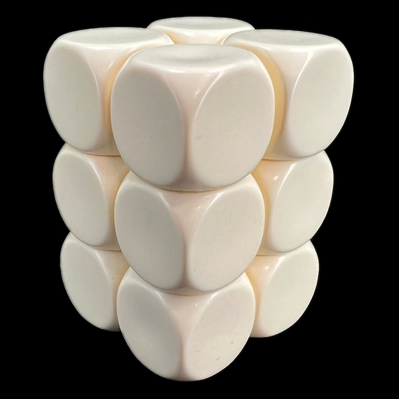 D&G Blank Ivory Dice