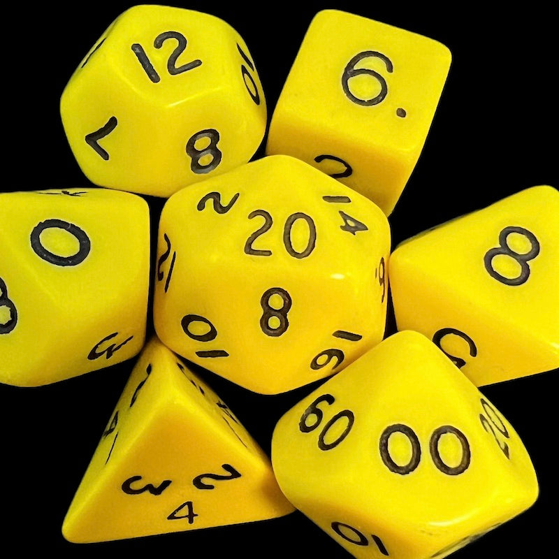 D&G Opaque Yellow Dice