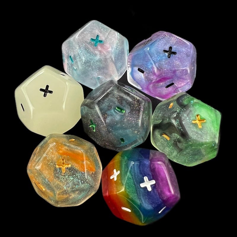 DodecaDice Double Fate/Fudge 12 Sided Dice