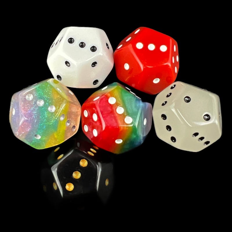DodecaDice Quadruple D3 12 Sided Spot D3 Dice