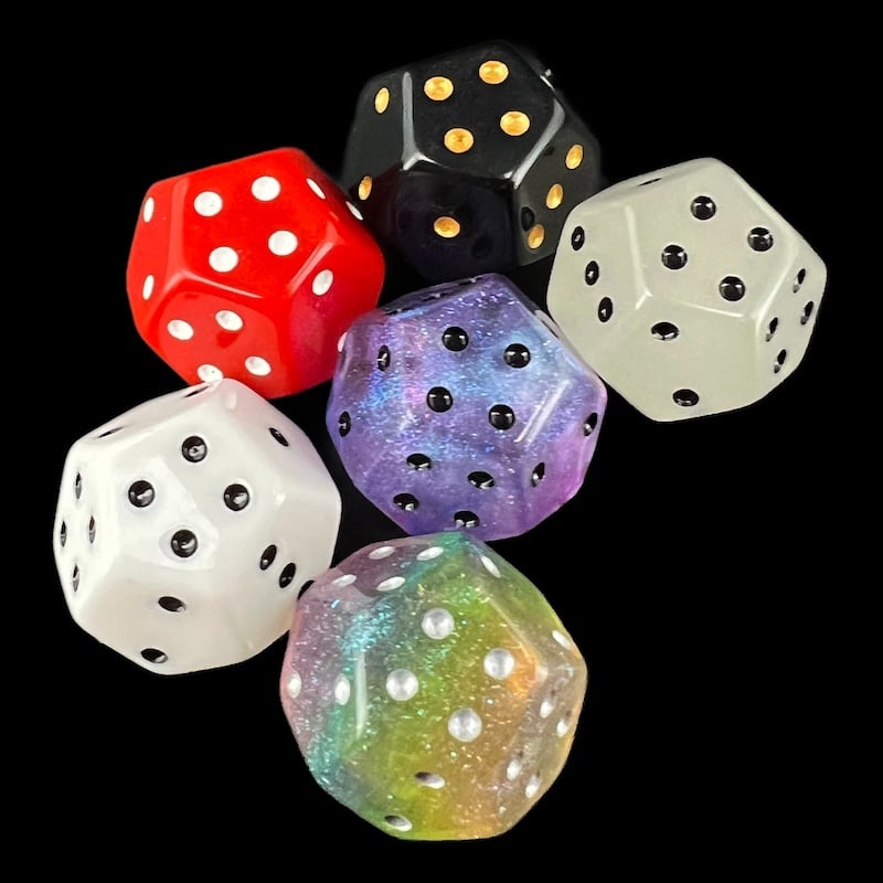 DodecaDice Triple D4 12 Sided Spot D4 Dice