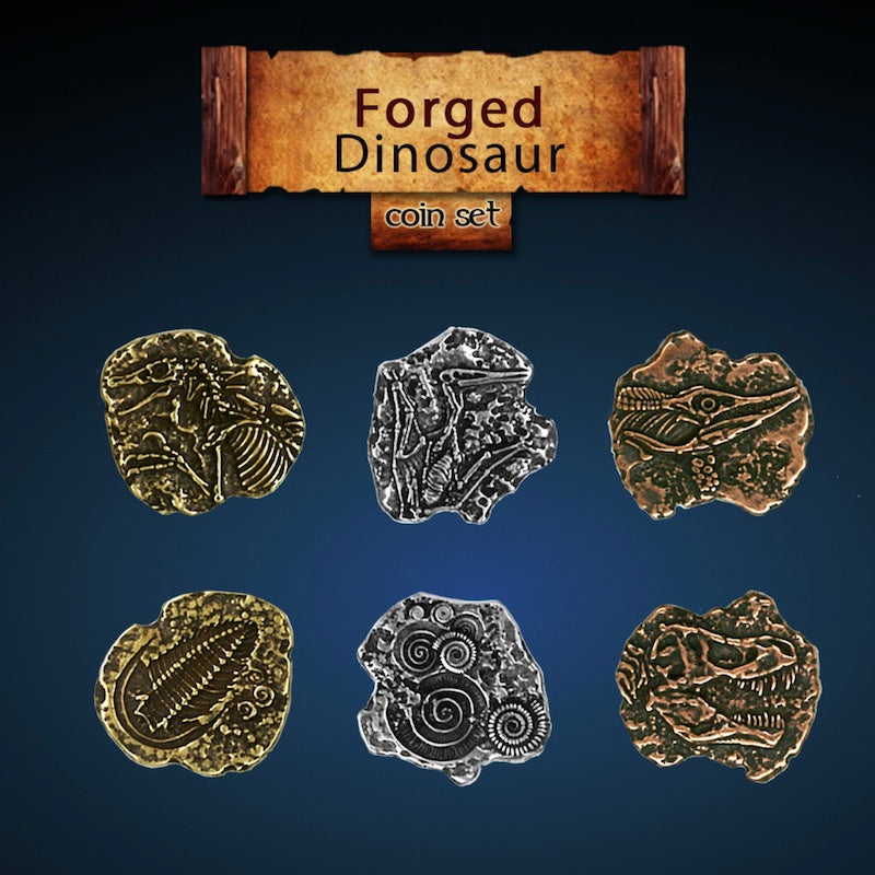 Dinosaur Forged Legendary Metal Coins