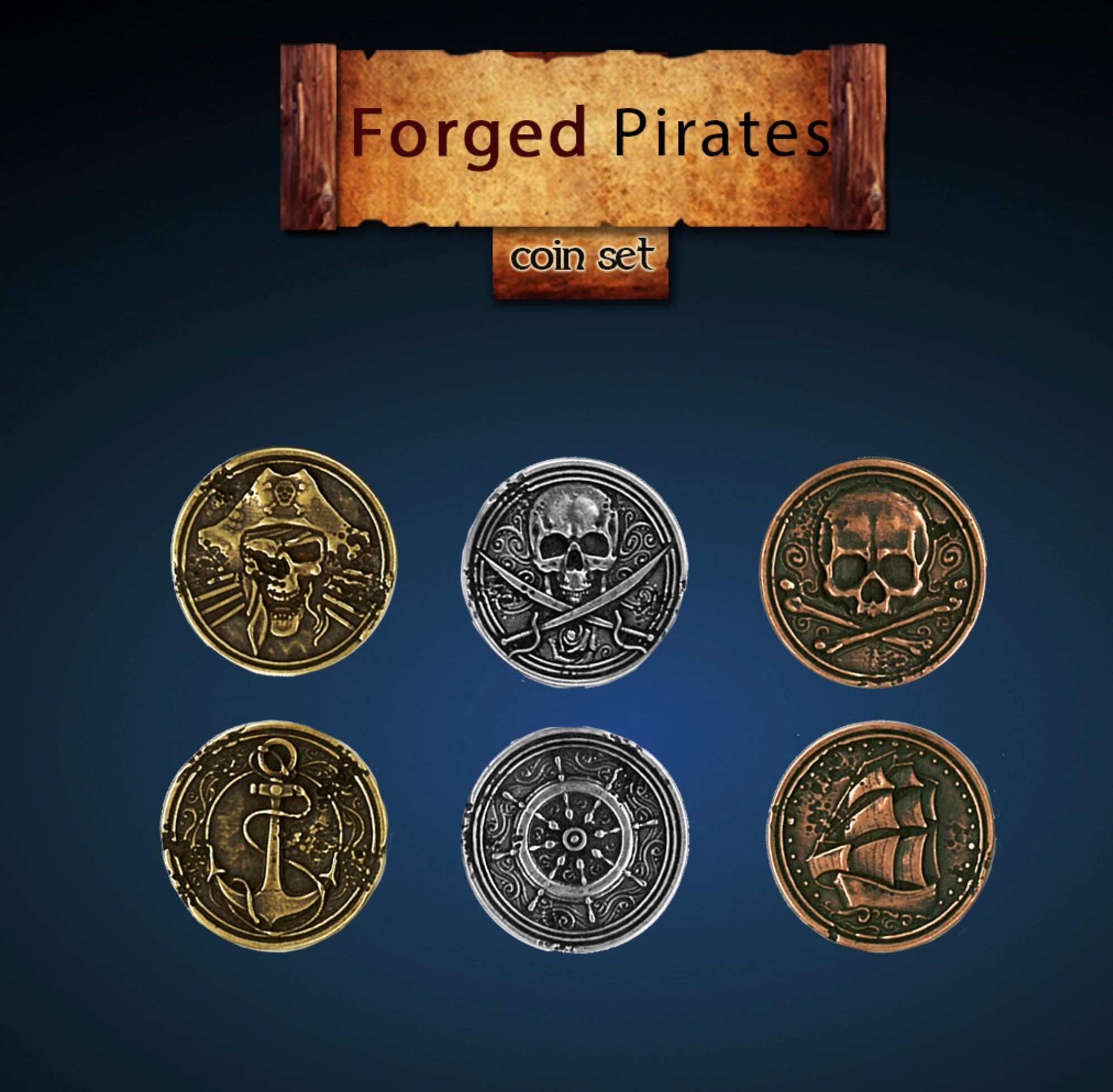 Pirate Forged Legendary Metal Coins