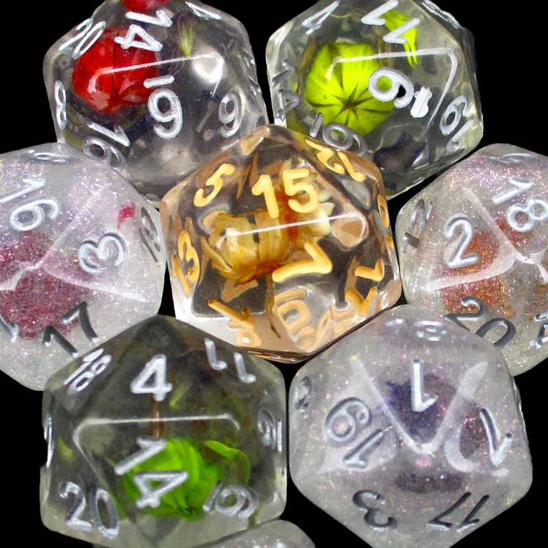 TDSO Encapsulated Flower Dice