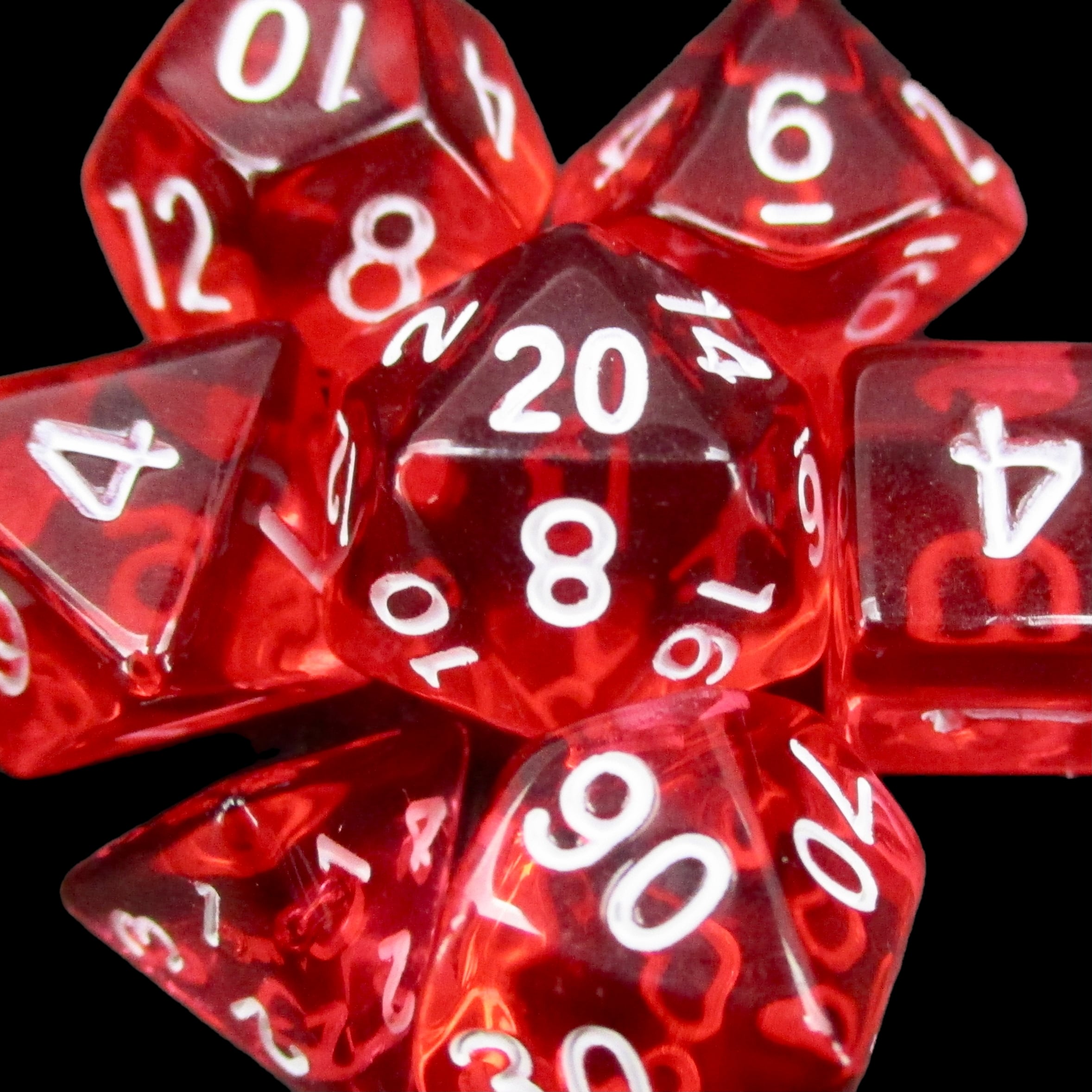 *TDSO Mini Bright Gem Ruby Dice