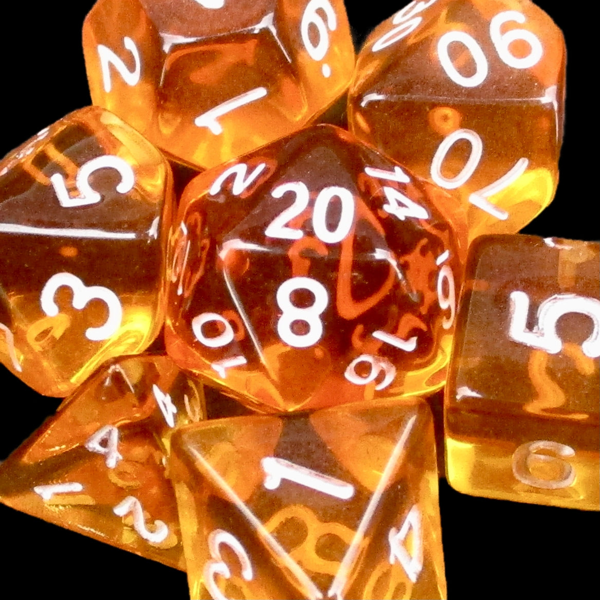 *TDSO Mini Bright Gem Fire Opal Dice