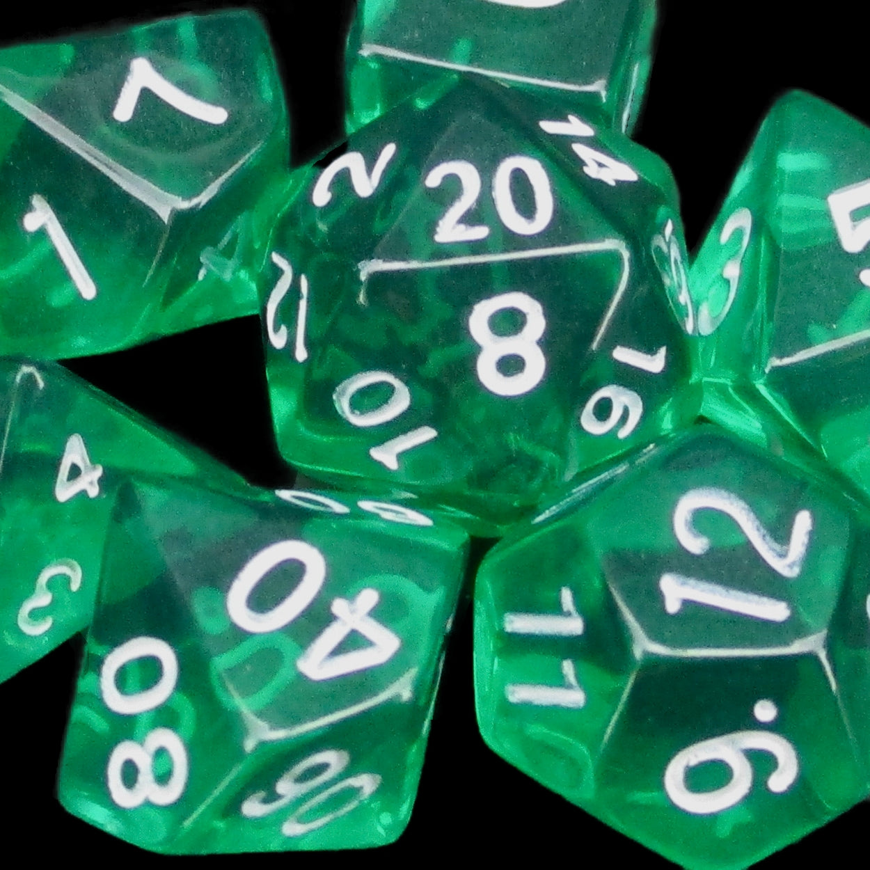 *TDSO Mini Bright Gem Emerald Dice