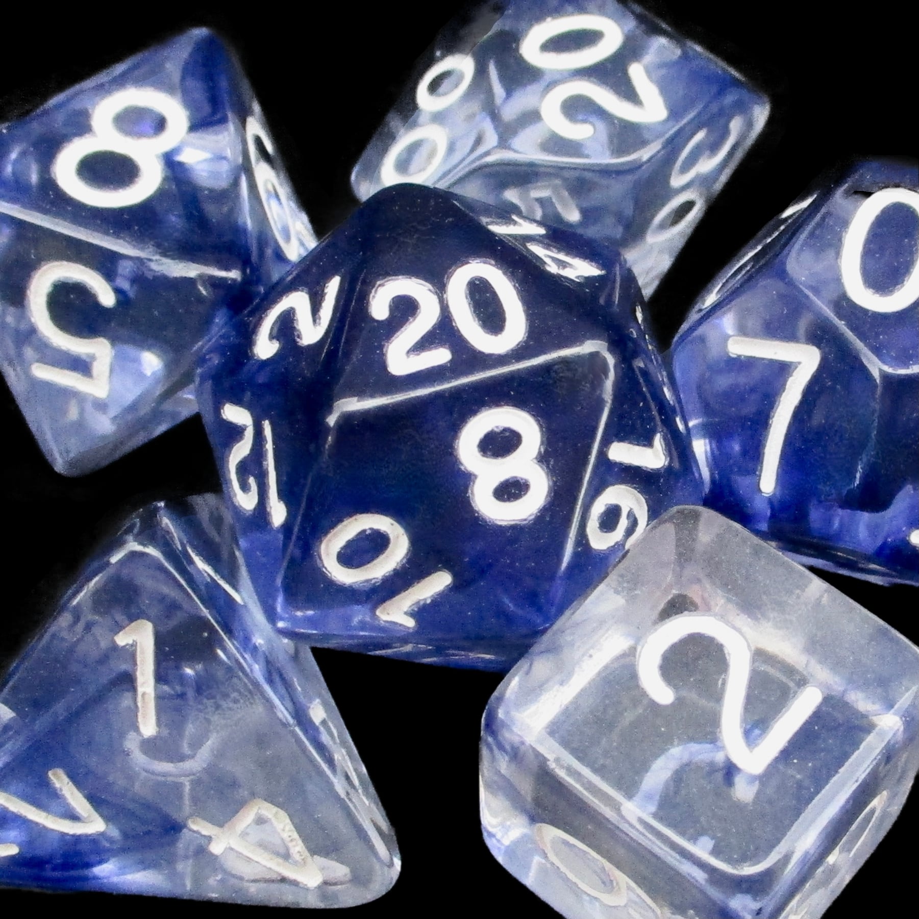 Role 4 Initiative Diffusion Blue Ink Dice