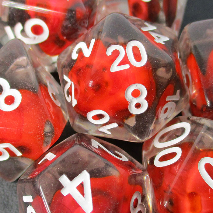 TDSO Encased Skull Flame Dice