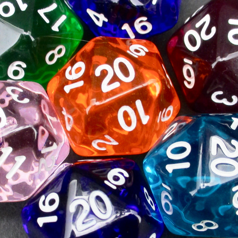 Role 4 Initiative Translucent Dice
